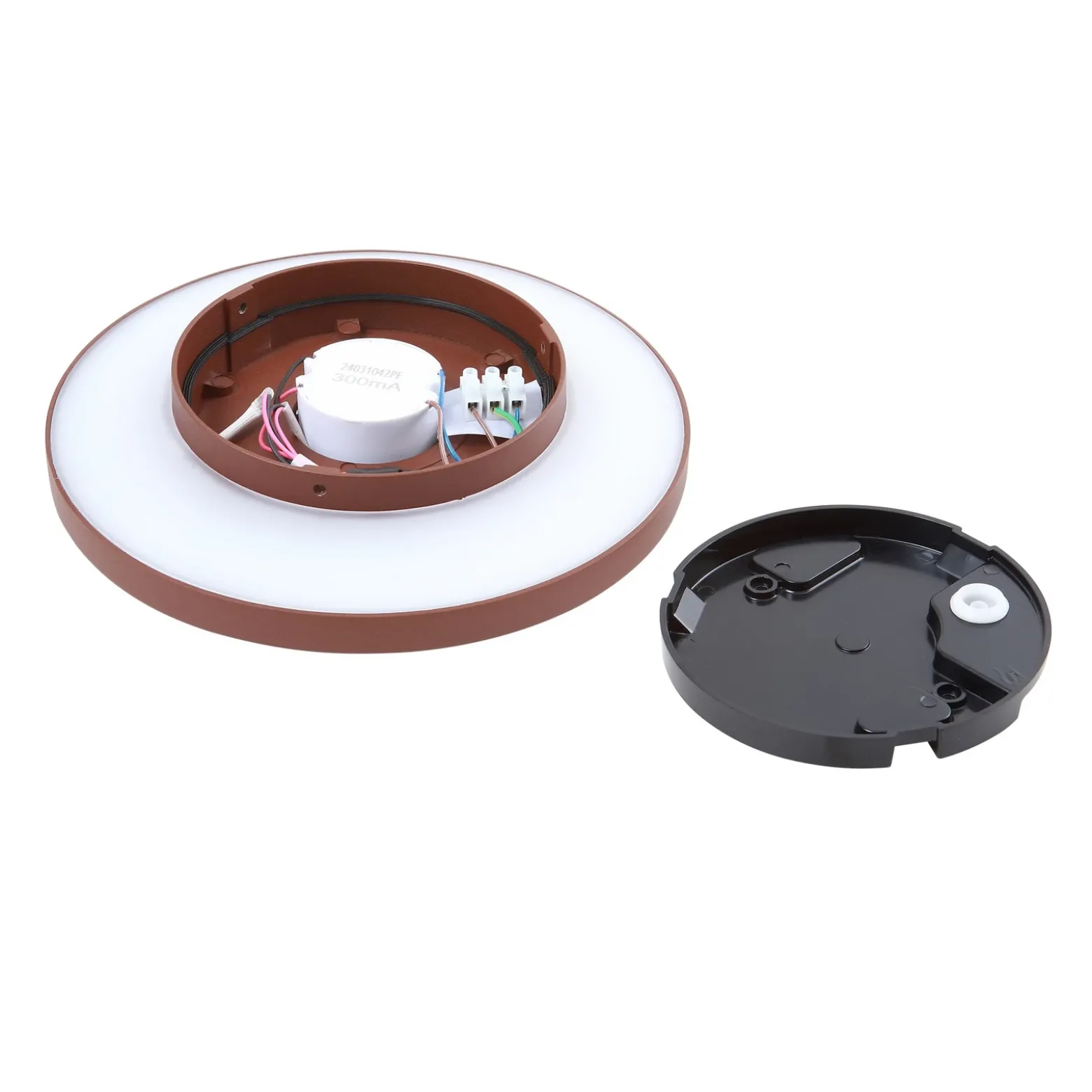 Aplique LED para exterior Kayana de Lucande, color óxido, aluminio, 24 cm