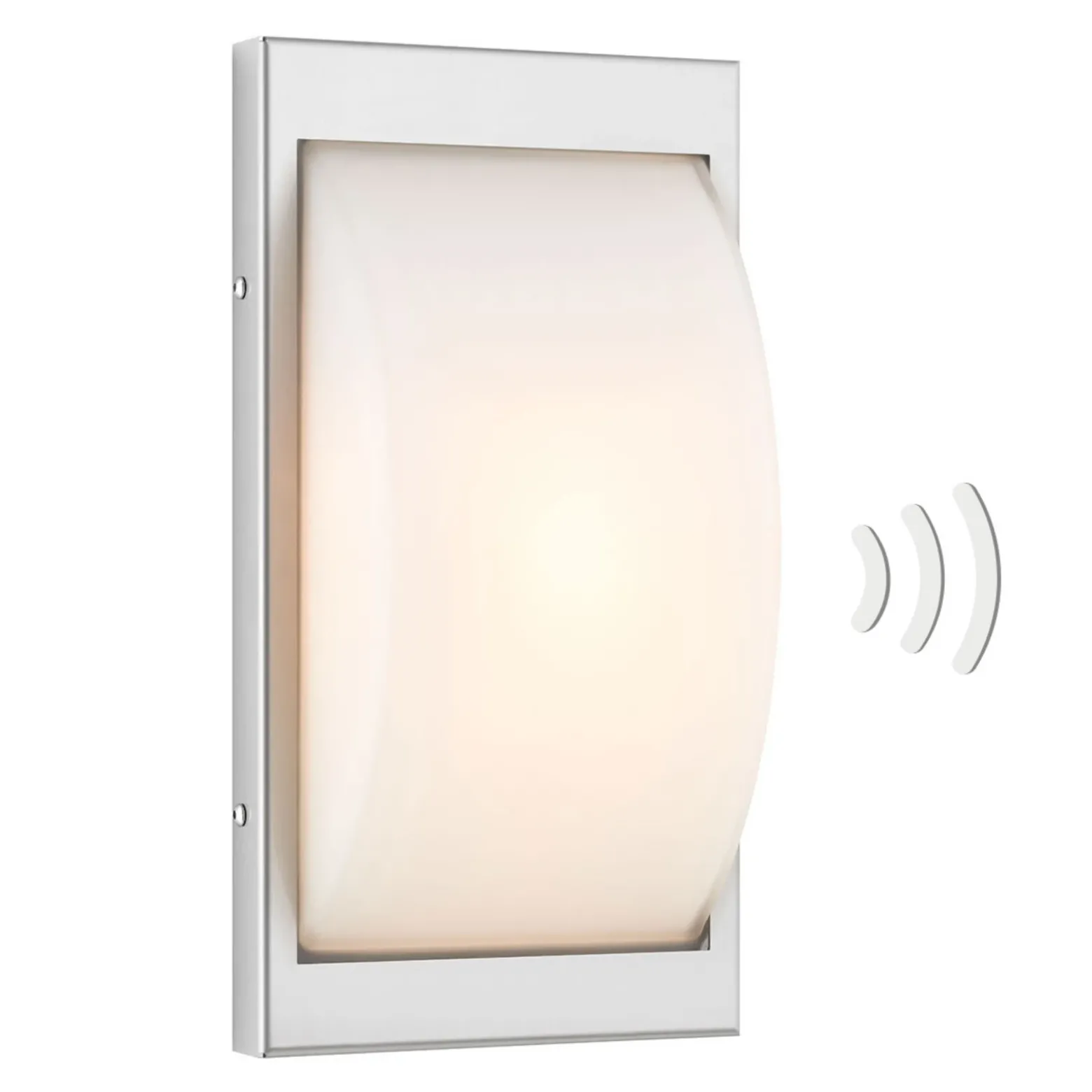 Aplique LED para exterior 068LEDSEN, acero inoxidable, sensor