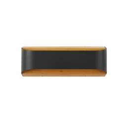 Aplique LED para exterior Lenore de Lindby, negro, metal, 36,5 cm