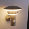 Aplique LED para exterior Lillie de Lindby, sensor, altura 19 cm