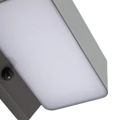 Aplique LED para exterior Lindby Fando, color antracita, con sensor, IP44