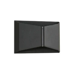Aplique LED para exterior Lindby Anlira, negro, Up & down, IP65