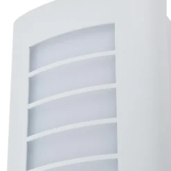 Aplique LED para exterior Lindby «Ismael», blanco, aluminio, altura 26,8 cm