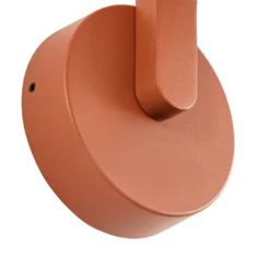 Aplique LED para exterior Lindby Capelo, color tierra, Ø 20 cm, IP65