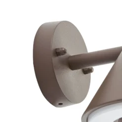 Aplique LED para exterior Lindby Soran, marrón, metal, IP44