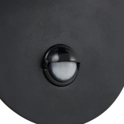 Aplique LED para exterior Lindby Lacie, sensor, blanco/negro, aluminio