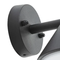 Aplique LED para exterior Lindby Soran, negra, metal, IP44