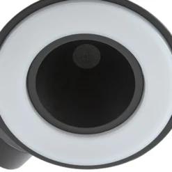 Aplique LED para exterior Lindby Soran, negra, metal, IP44