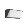 Aplique LED para exterior Lindby Malim, 25 cm, antracita, IP65