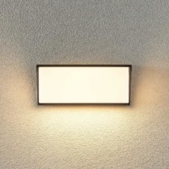 Aplique LED para exterior Lindby Malim, 25 cm, antracita, IP65