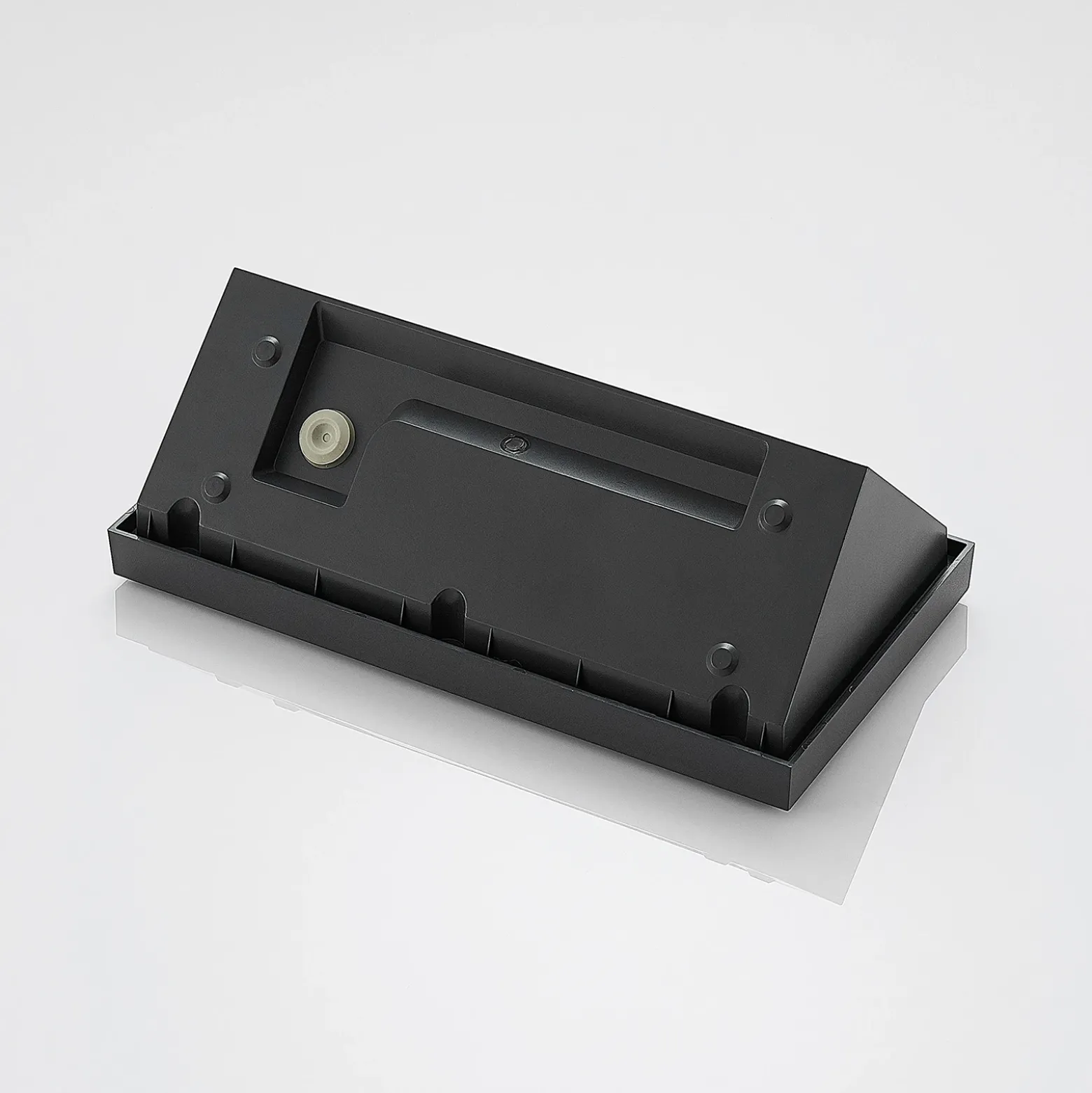 Aplique LED para exterior Lindby Abby, gris, plástico, IP65