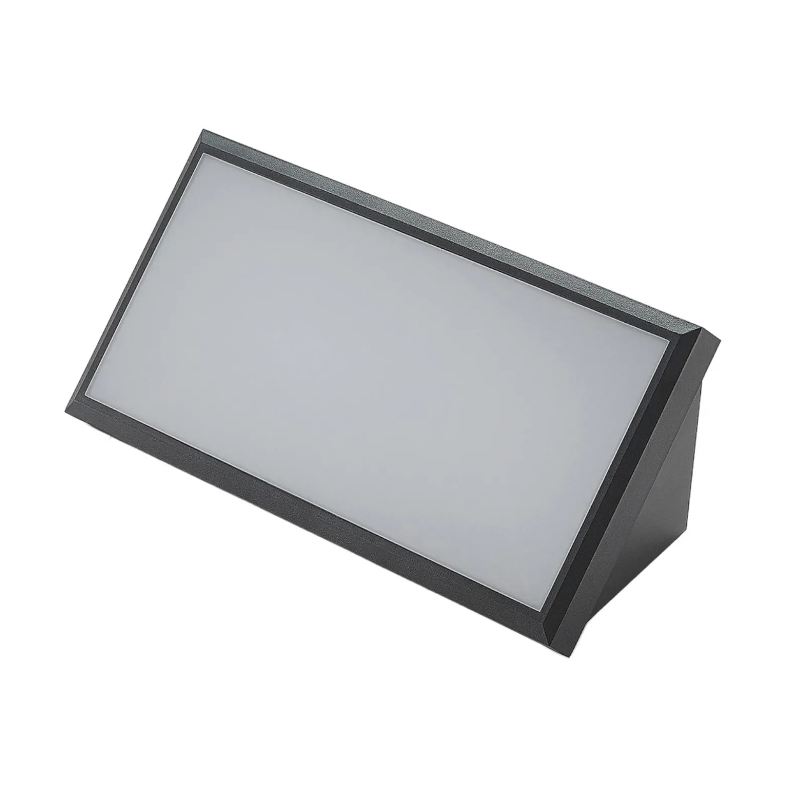 Aplique LED para exterior Lindby Abby, gris, plástico, IP65