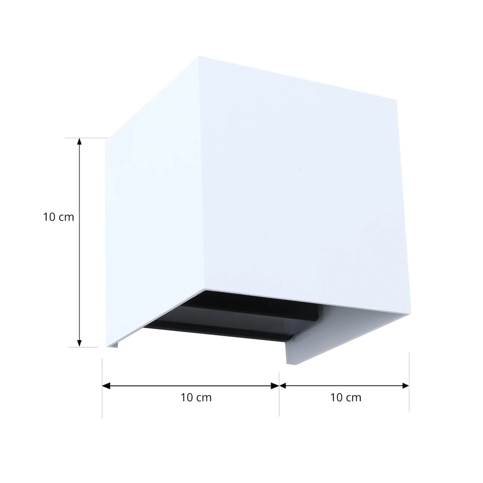 Aplique LED para exterior Lindby Smart Dara, 10 cm, blanco, CCT Tuya