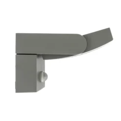 Aplique LED para exterior Lindby Sherin, gris claro, orientable, con sensor
