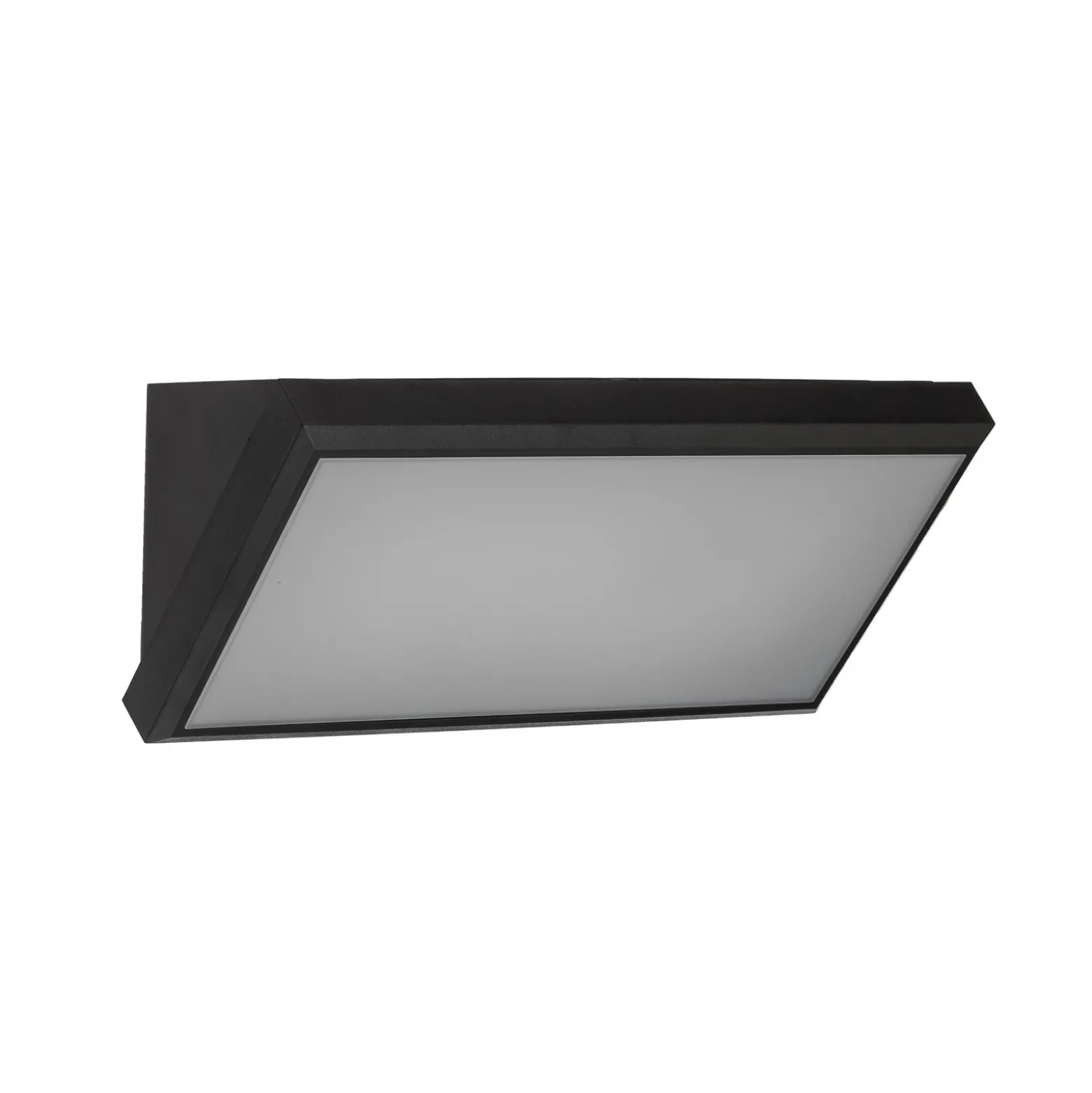 Aplique LED para exterior Lindby Abby, sensor, IP65, gris oscuro