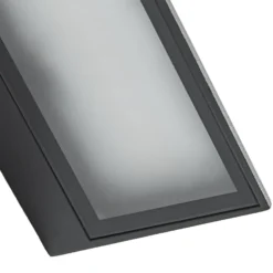 Aplique LED para exterior Lindby Triava, negro, aluminio, IP65