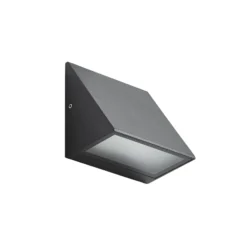 Aplique LED para exterior Lindby Triava, negro, aluminio, IP65