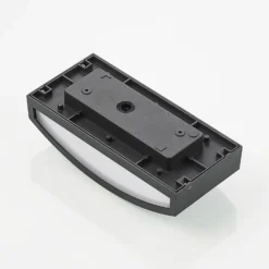 Aplique LED para exterior Lindby Jakari, angular, blanco