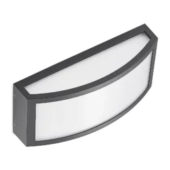 Aplique LED para exterior Lindby Jakari, angular, blanco