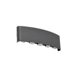 Aplique LED para exterior Lindby Ithan, 5 luces, antracita, 27 cm
