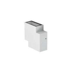 Aplique LED para exterior Lindby Fendir, blanco, aluminio, 10,5 cm