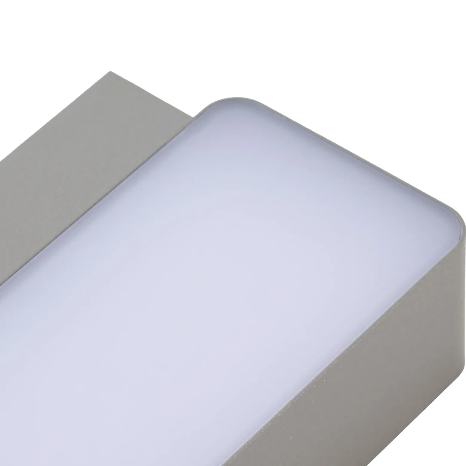 Aplique LED para exterior Lindby Fando, plata mate, con sensor, IP44