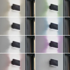 Aplique LED para exterior Lindby Smart Elvi, CCT, RGB, Tuya, IP54