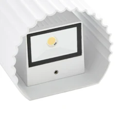 Aplique LED para exterior Lindby Ralino, blanco, 2 luces, IP65