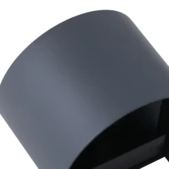 Aplique LED para exterior Lindby Smart Dara, gris, redonda, CCT RGB, Tuya