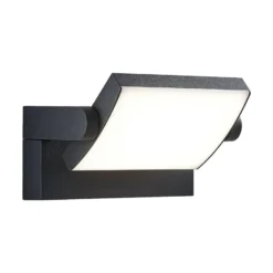Aplique LED para exterior Lindby Sherin, color antracita, orientable