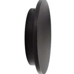Aplique LED para exterior Lindby Selinel, negro, 23 cm, con número de casa
