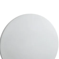 Aplique LED para exterior Lindby Selinel, blanco, Ø 23 cm, número de casa
