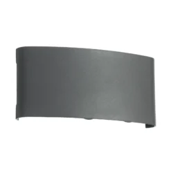 Aplique LED para exterior Lindby Ithan, 3 luces, antracita, 17 cm