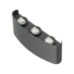 Aplique LED para exterior Lindby Ithan, 3 luces, antracita, 17 cm