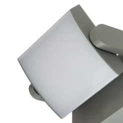 Aplique LED para exterior Lindby Sherin, gris claro, IP54, orientable