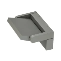 Aplique LED para exterior Lindby Sherin, gris claro, IP54, orientable