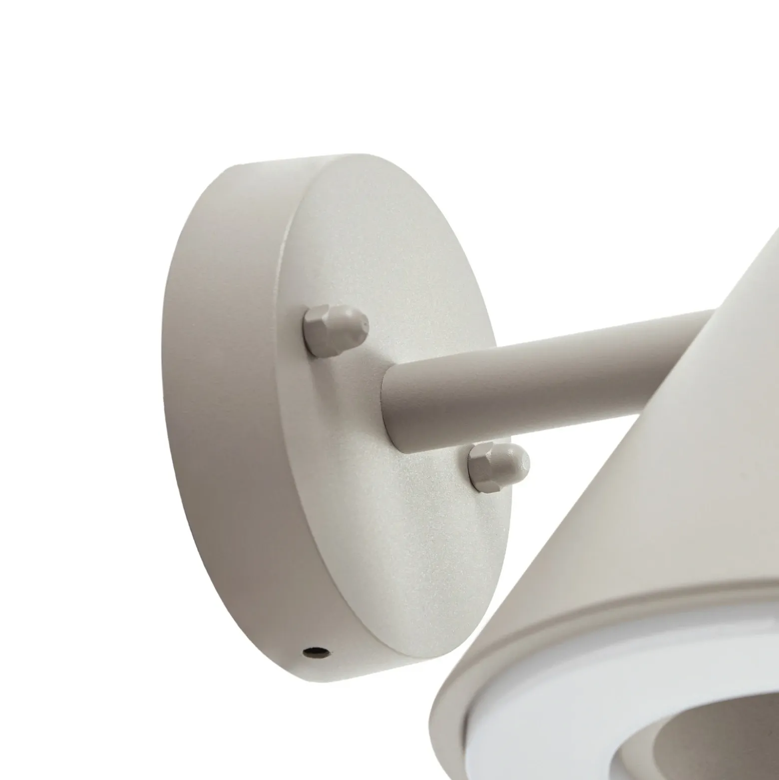 Aplique LED para exterior Lindby Soran, color topo, metal, IP44