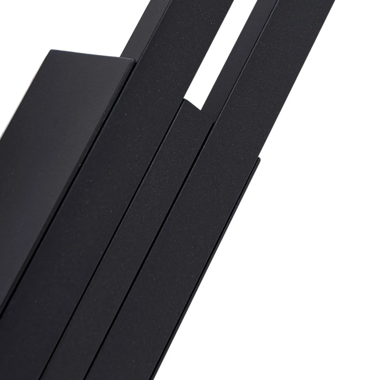 Aplique LED para exterior Lindby «Sakari», negro, aluminio, altura 59 cm