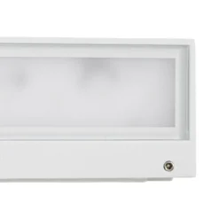 Aplique LED para exterior Lucande Lengo, 25 cm, blanca, luz hacia abajo, 3000 K