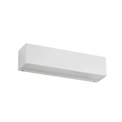 Aplique LED para exterior Lucande Lengo, 25 cm, blanca, luz hacia arriba/abajo,