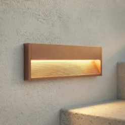 Aplique LED para exterior Lucande Trevin, 40 cm, IP65, aluminio