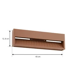 Aplique LED para exterior Lucande Trevin, 40 cm, IP65, aluminio