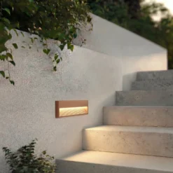 Aplique LED para exterior Lucande Trevin, 40 cm, IP65, aluminio