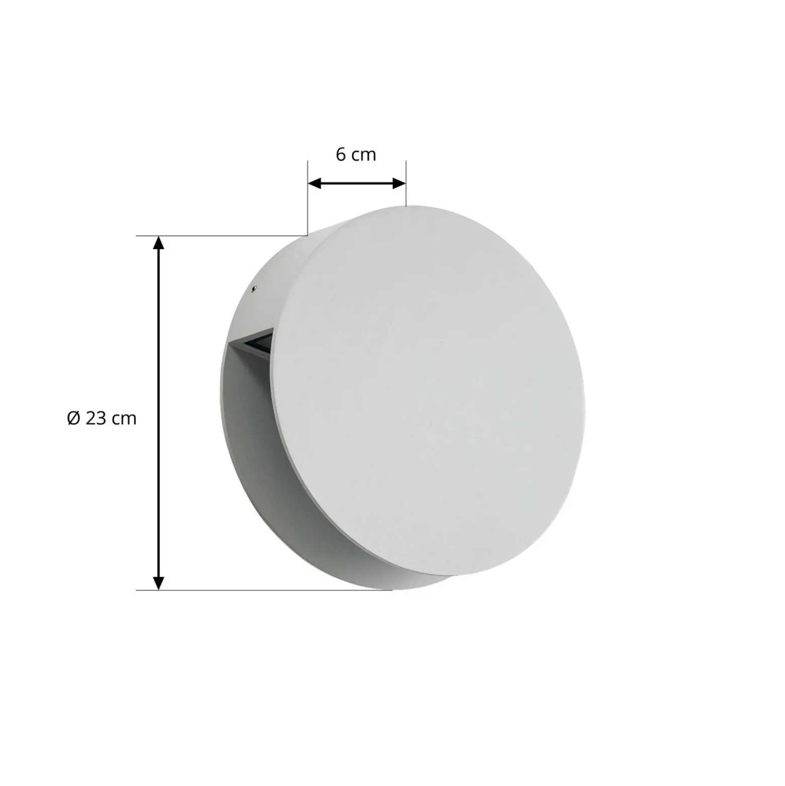 Aplique LED para exterior Lucande Advero, gris claro, con número de casa, CCT