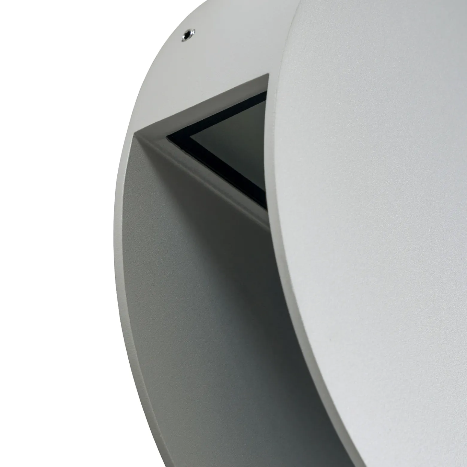 Aplique LED para exterior Lucande Advero, gris claro, con número de casa, CCT