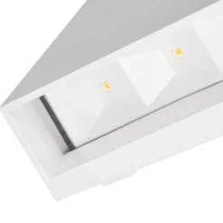 Aplique LED para exterior Lucande Jarte, 20 cm, blanco, IP65