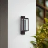Aplique LED para exterior Lucande «Ferdinand», color óxido, metal, IP54