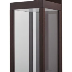 Aplique LED para exterior Lucande «Ferdinand», color óxido, metal, IP54