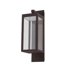 Aplique LED para exterior Lucande «Ferdinand», color óxido, metal, IP54
