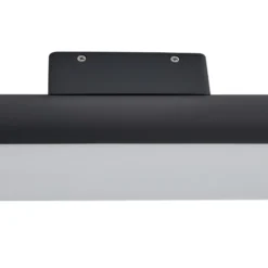 Aplique LED para exterior Lucande Tuberia, antracita, metal, Ø 7 cm